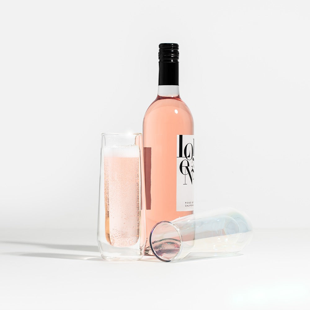 Stemless Flute Glass Set (2)